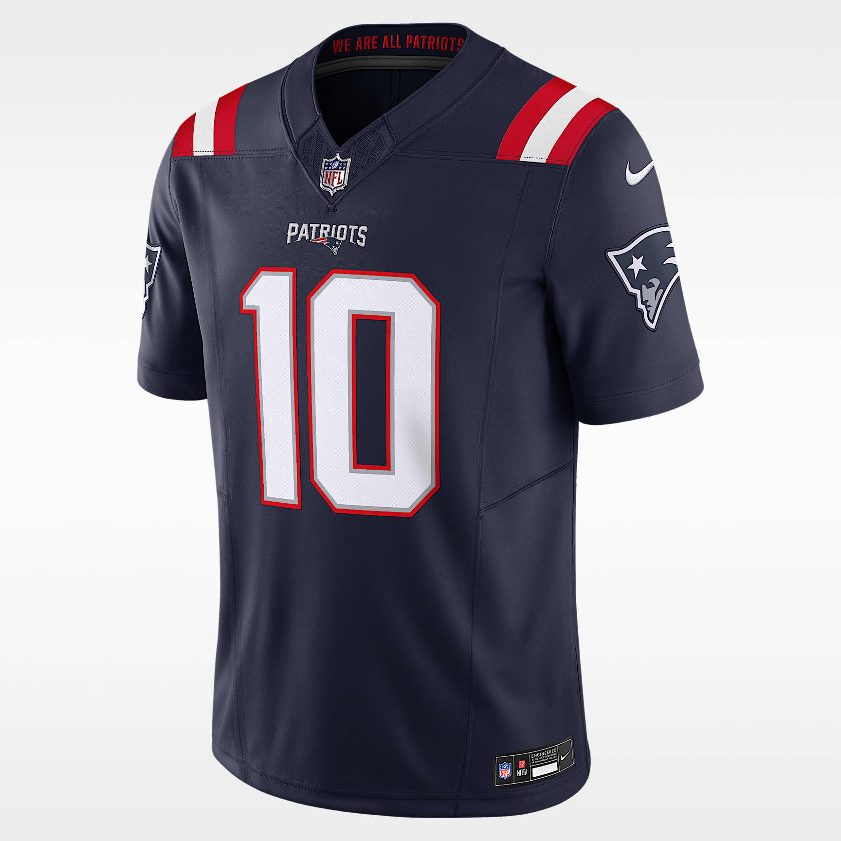 Drake Maye New England Patriots Men's Nike Dri-FIT NFL Limited